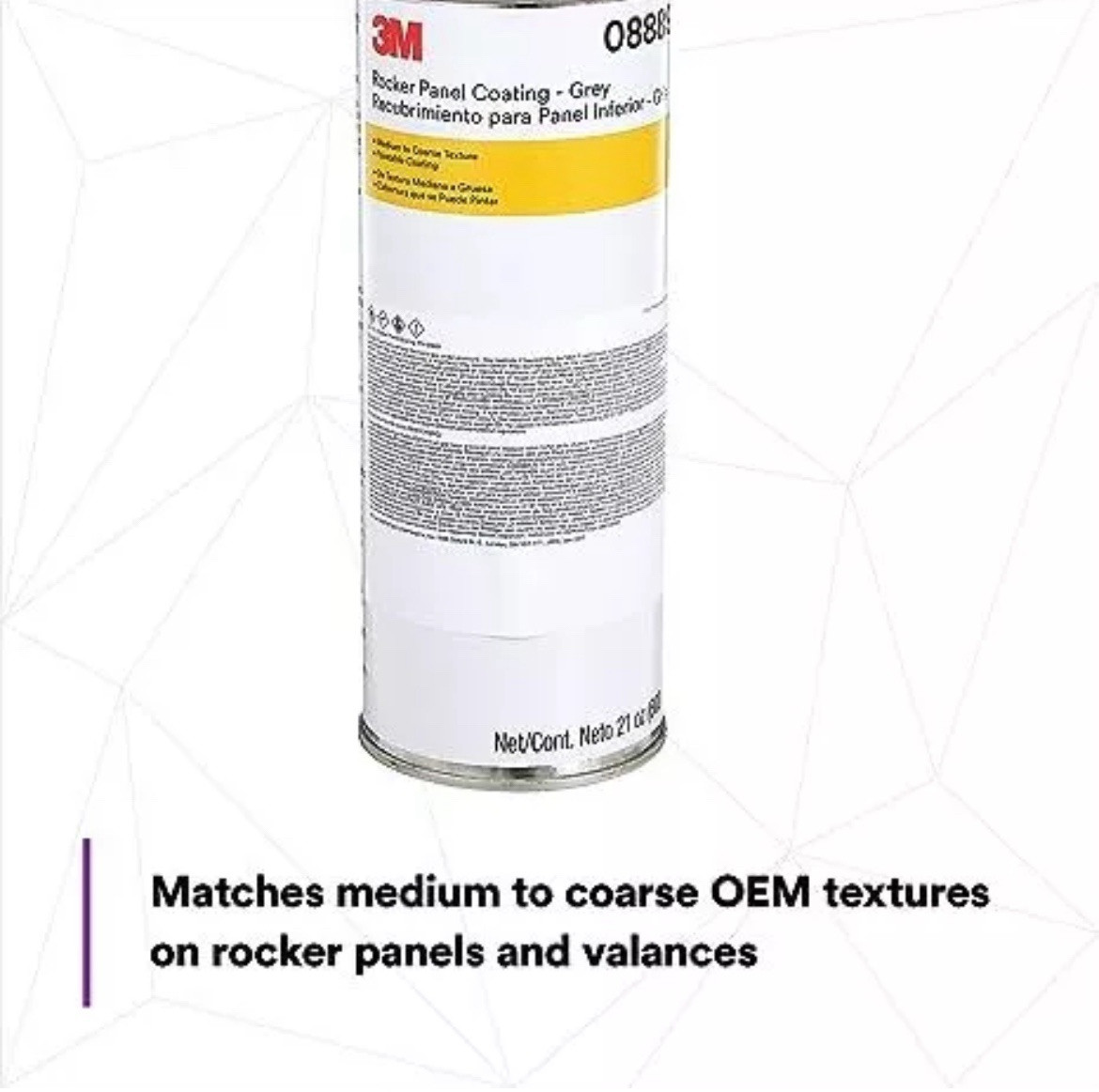 3M 08889 Gray Rocker Panel Coating Texture Rust Protection Repair 8889 (23 oz)