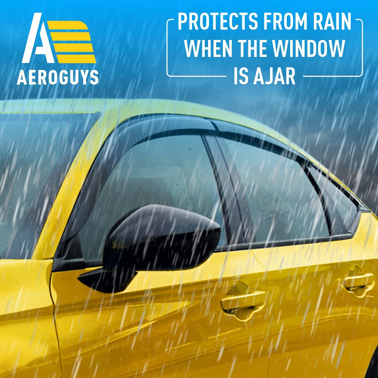 Rain Guards Vent Visors Shade for 2022-2024 Honda Civic Hatchback