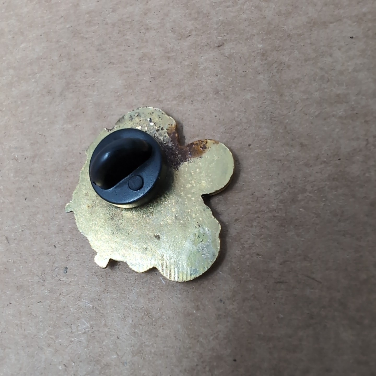 Vintage Moustache Rides Pin 5 Cents collectible biker vest hat novelty pinback