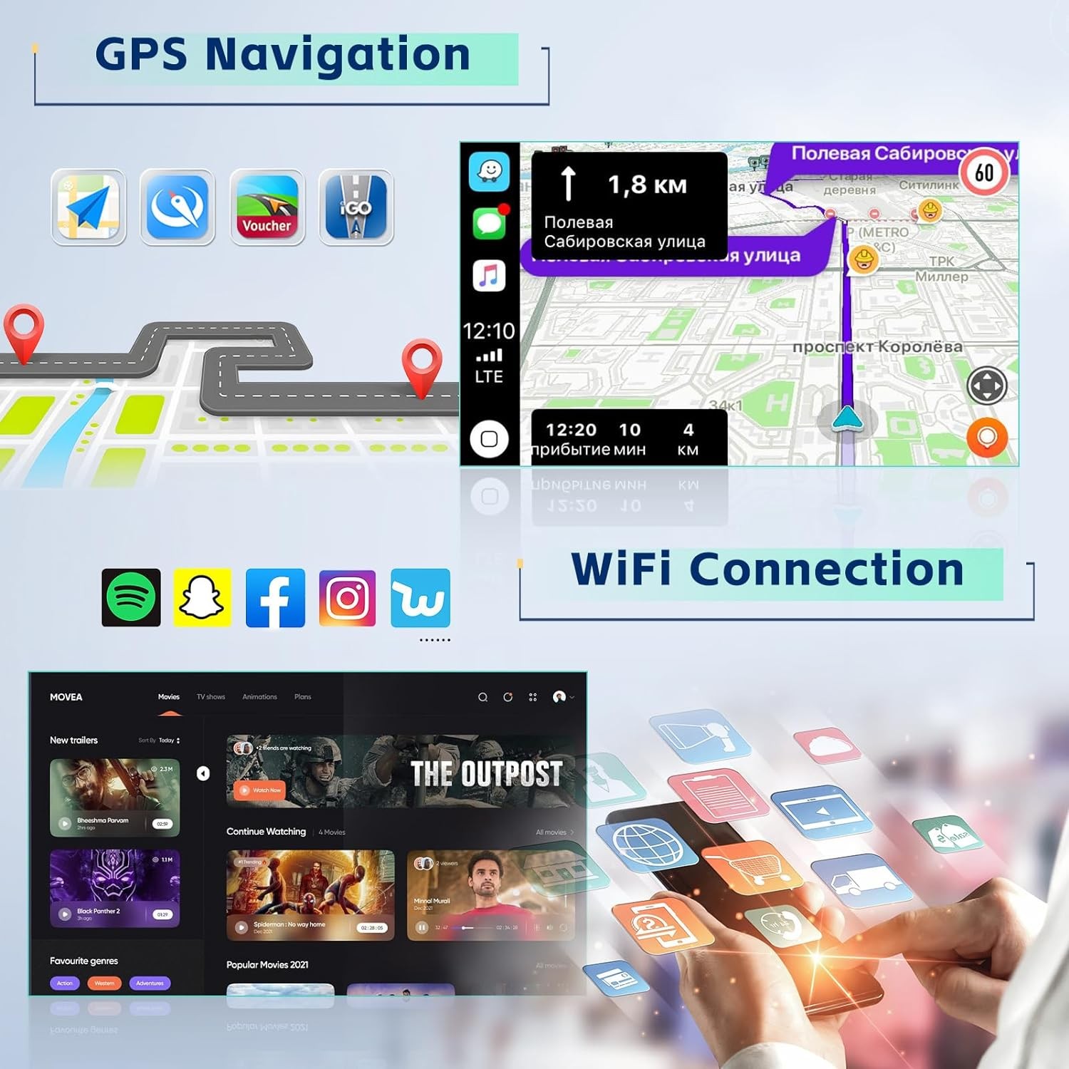 For 2008-2012 Nissan Altima Apple CarPlay Car Radio Android 14 GPS Stereo +Cam