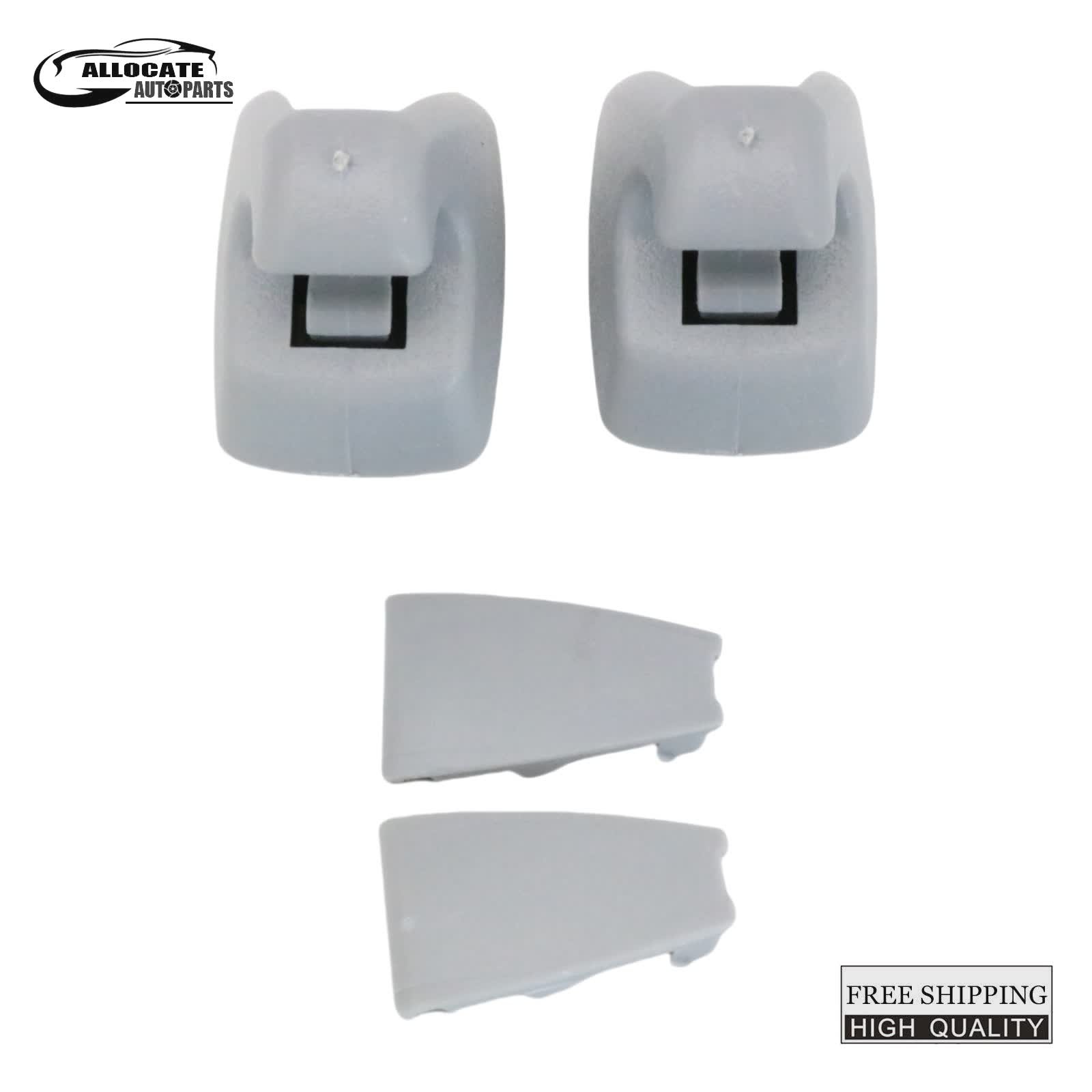 2X For Chevrolet Suburban 2500 1500 Tahoe Gray Car Sun Visor Hook Clip 15882854