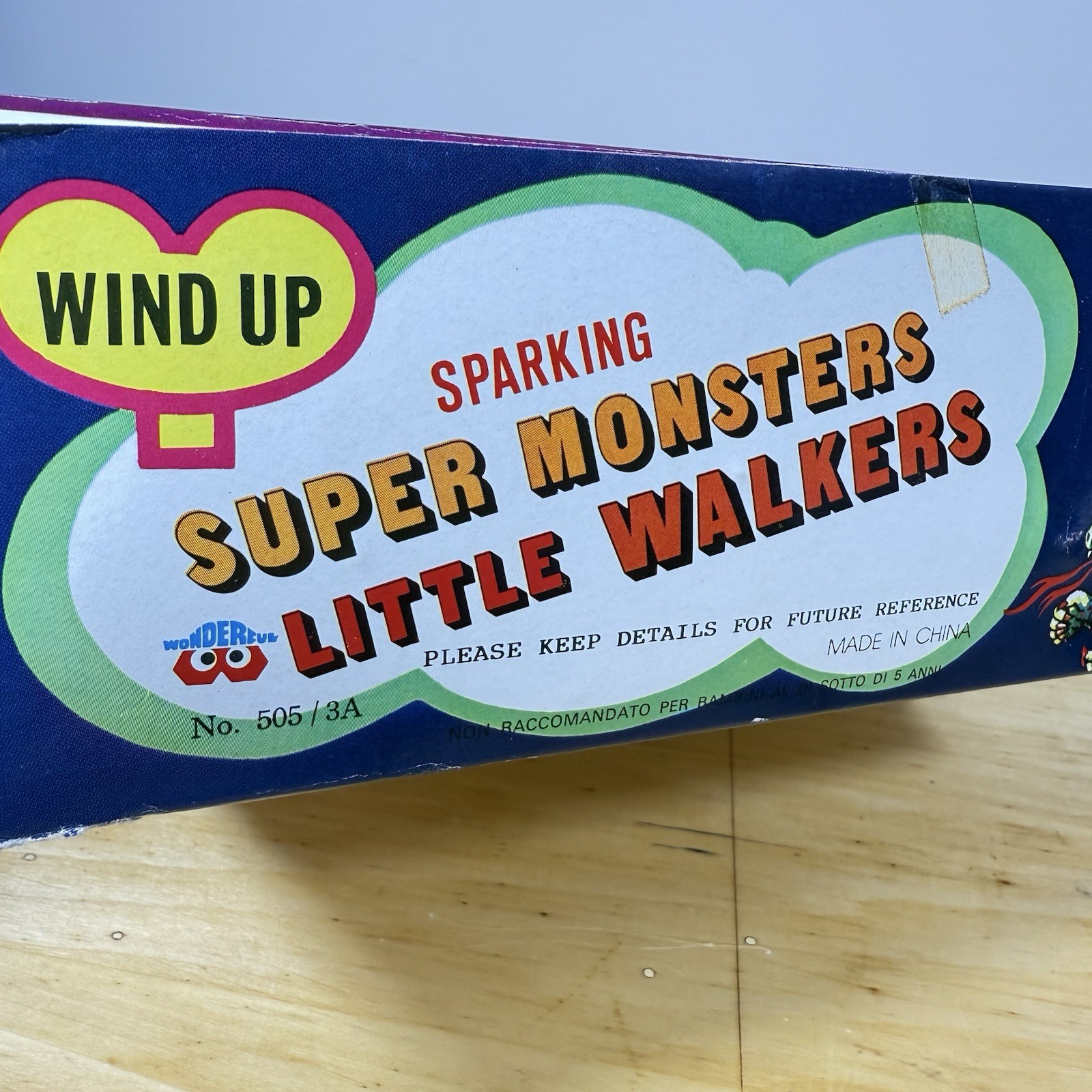 Vintage Wind up Sparking Super Monsters Little Walkers Full Case New Old Stock!!