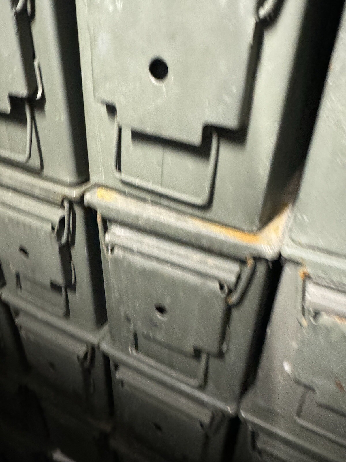 Lot Of (2) M2A1 / M2A2 USGI Metal Ammo Can Box