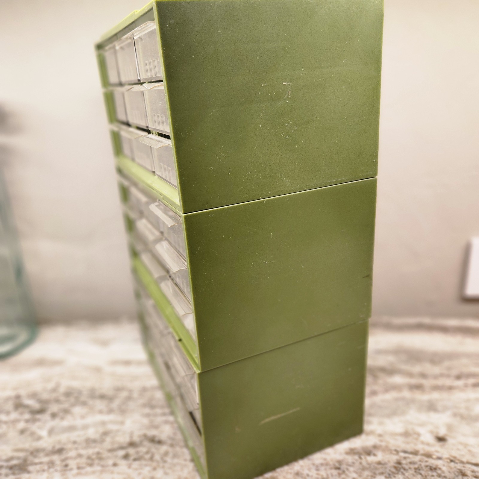 Akro-Mils Green 27 Drawer Storage Cabinet P-1. Bin organizers
