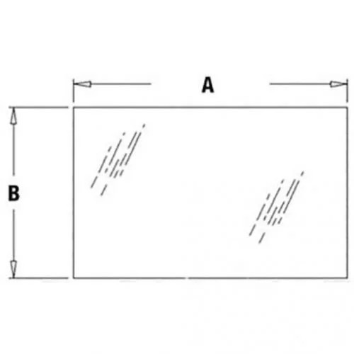 Cab Glass - Rear Lower fits Case 580D 580SD 580SE 680K 680L 780B 780C F44630
