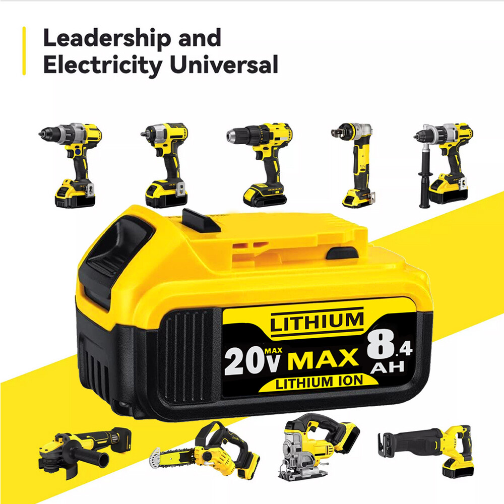 2Pack 8.0AH Lithium Ion Battery For DeWalt DCB206-2 20V 20 Volt Max XR DCB205-2
