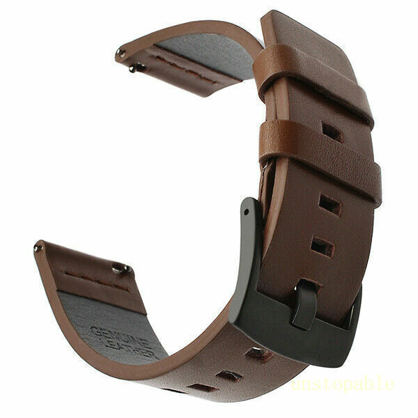 18mm 20mm 22mm 24mm Genuine Leather Wristband Watch Strap Band Bracelet UNIVERSL