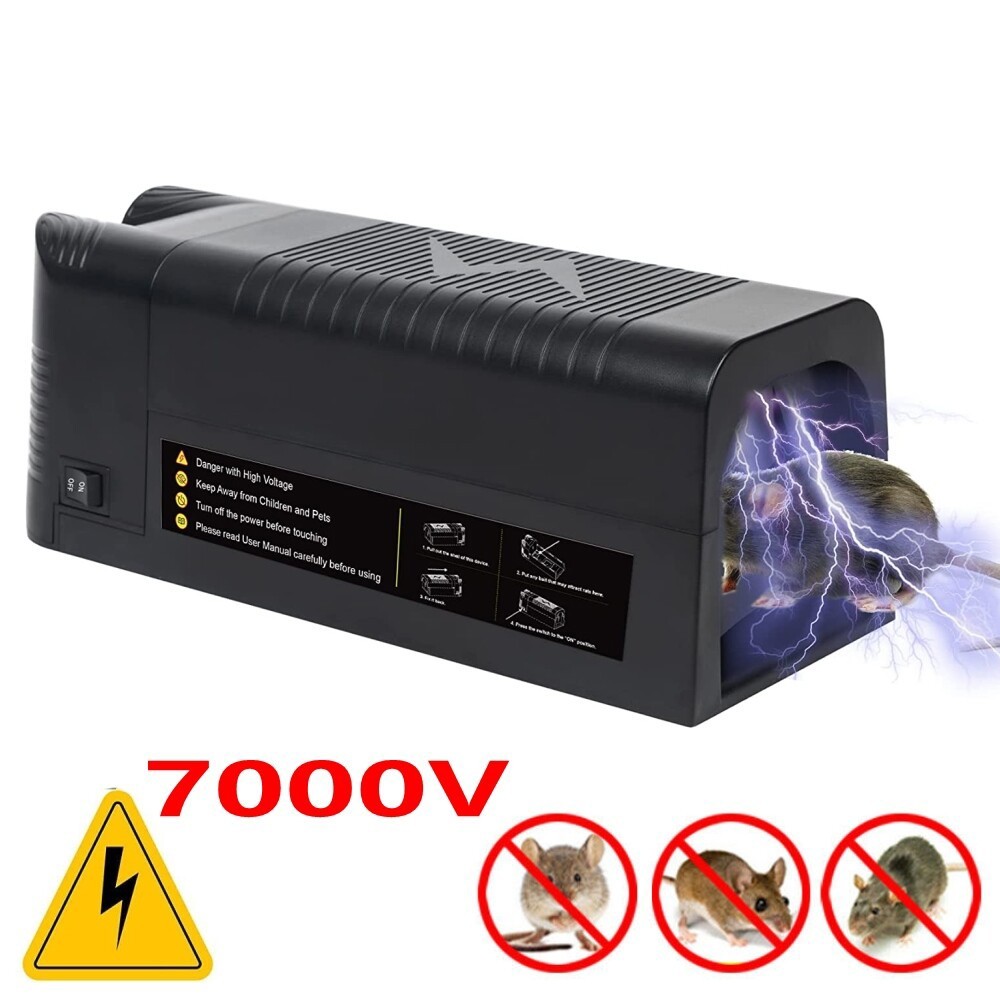 3PCS Electronic Mouse Trap Victor Control Rat Killer Pest Electric Rodent Zapper