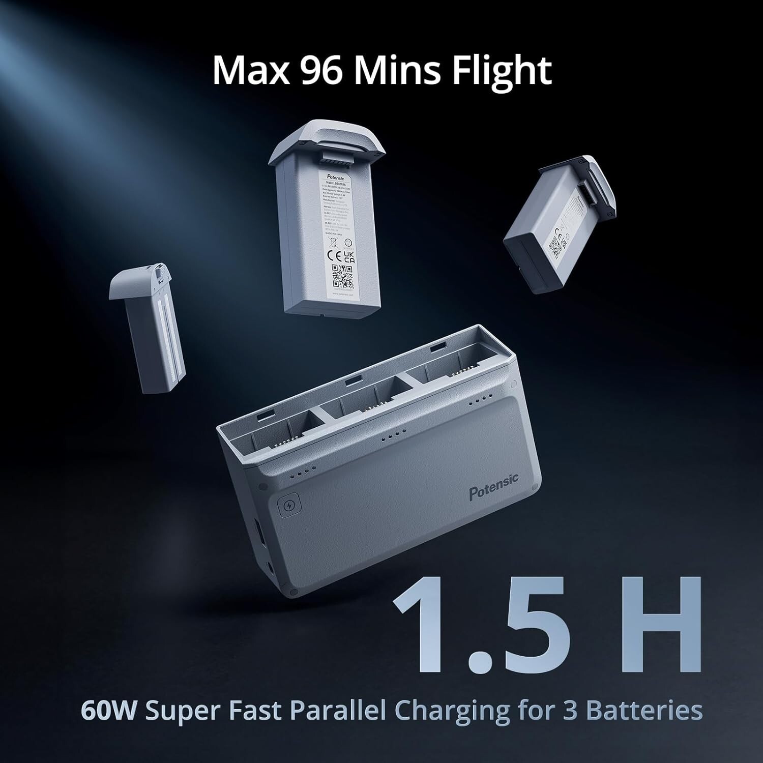 Refurbished Potensic ATOM Drone 3-Axis Gimbal 4K QuickShots 249g Fly More Combo