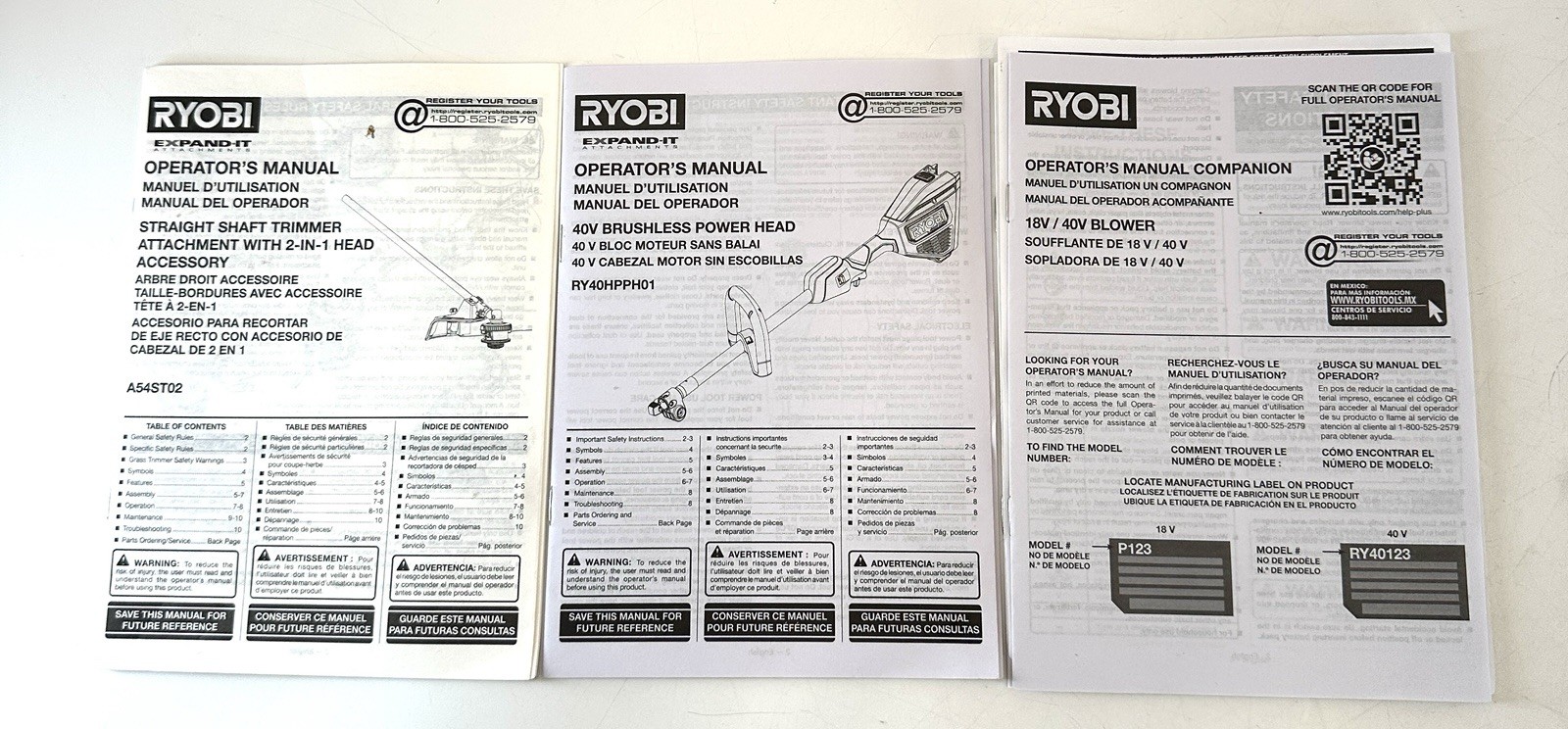 Ryobi 40V HP 650 CFM Blower & 16 in String Trimmer W/ 6 Ah Battery RY40HPCK201K