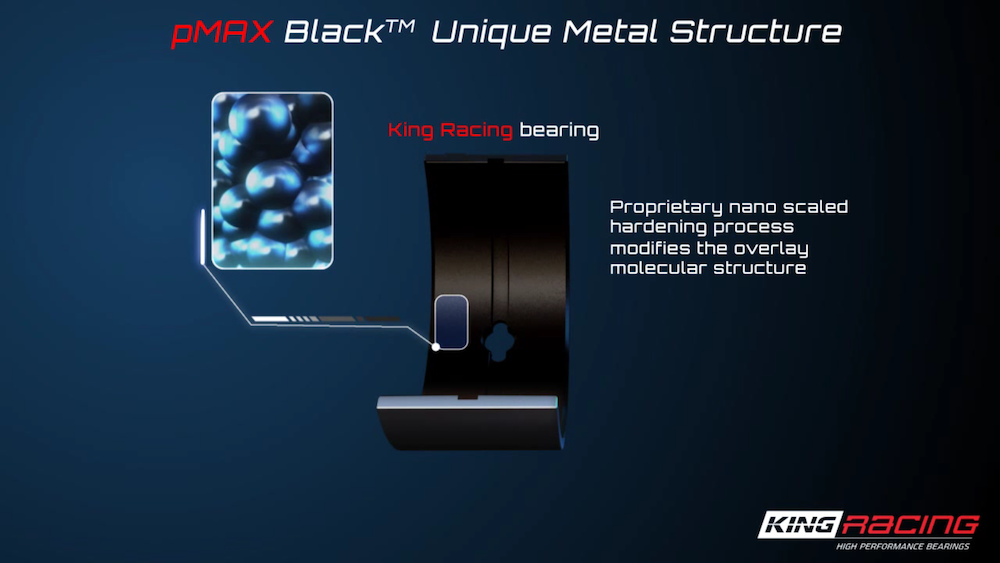 King STD Size pMAX Black Main Rod Bearings For Honda K24 K24A K24A2 K24A4