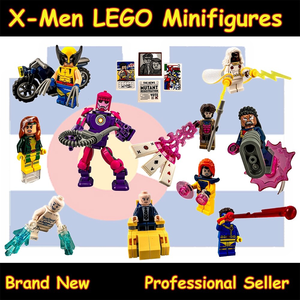 NEW LEGO X-Men Minifigures  X-Mansion 76294 Marvel Gambit Sentinel Jean Cyclops