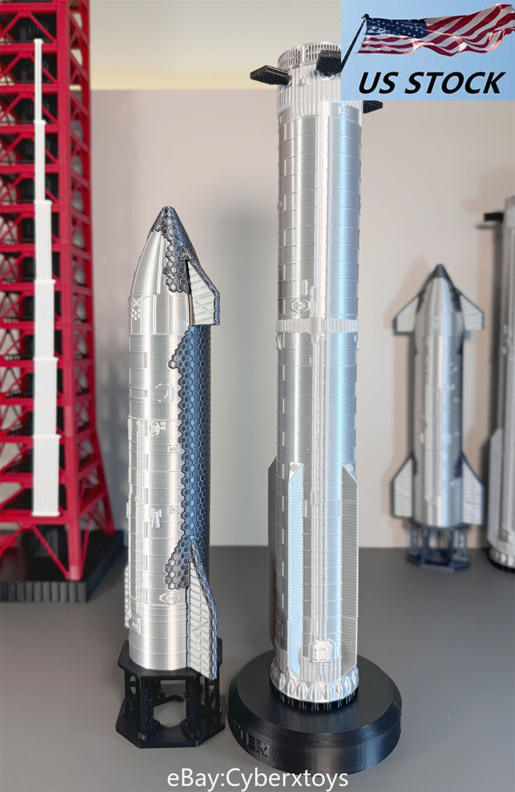 1:200 SpaceX Starship Rocket Model Magnetic Attraction Assemble Decompres