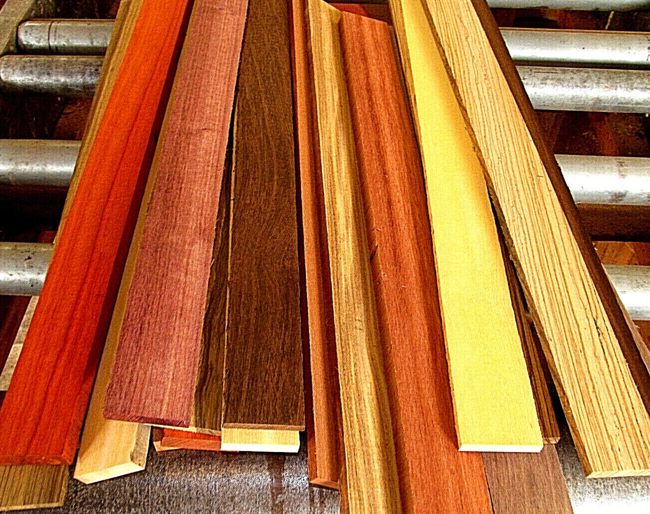 15 COLORFUL PIECES MIXED EXOTIC DOMESTIC SPECIES CUTTING BOARD WOOD LUMBER ~24"