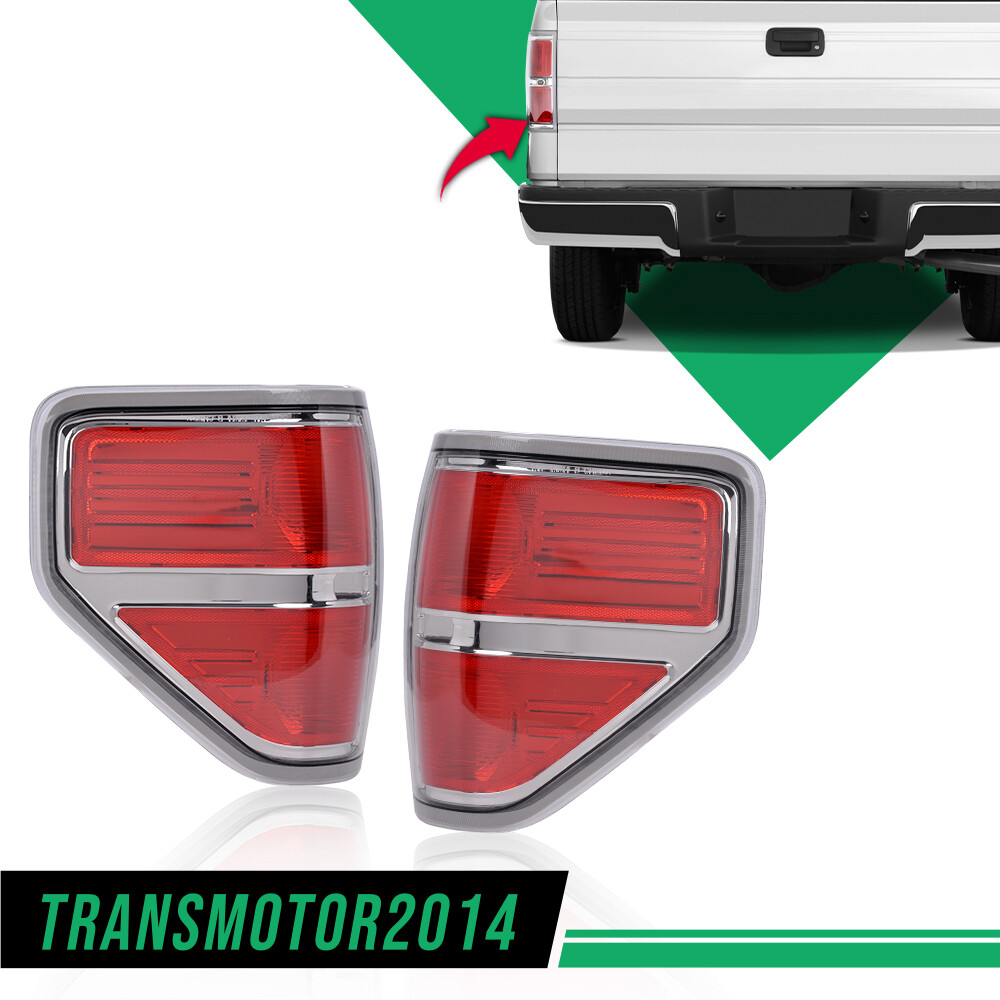 FIT FOR 2009-2014 FORD F-150 PICKUP REAR TAIL LIGHTS BRAKE LAMPS LEFT & RIGHT