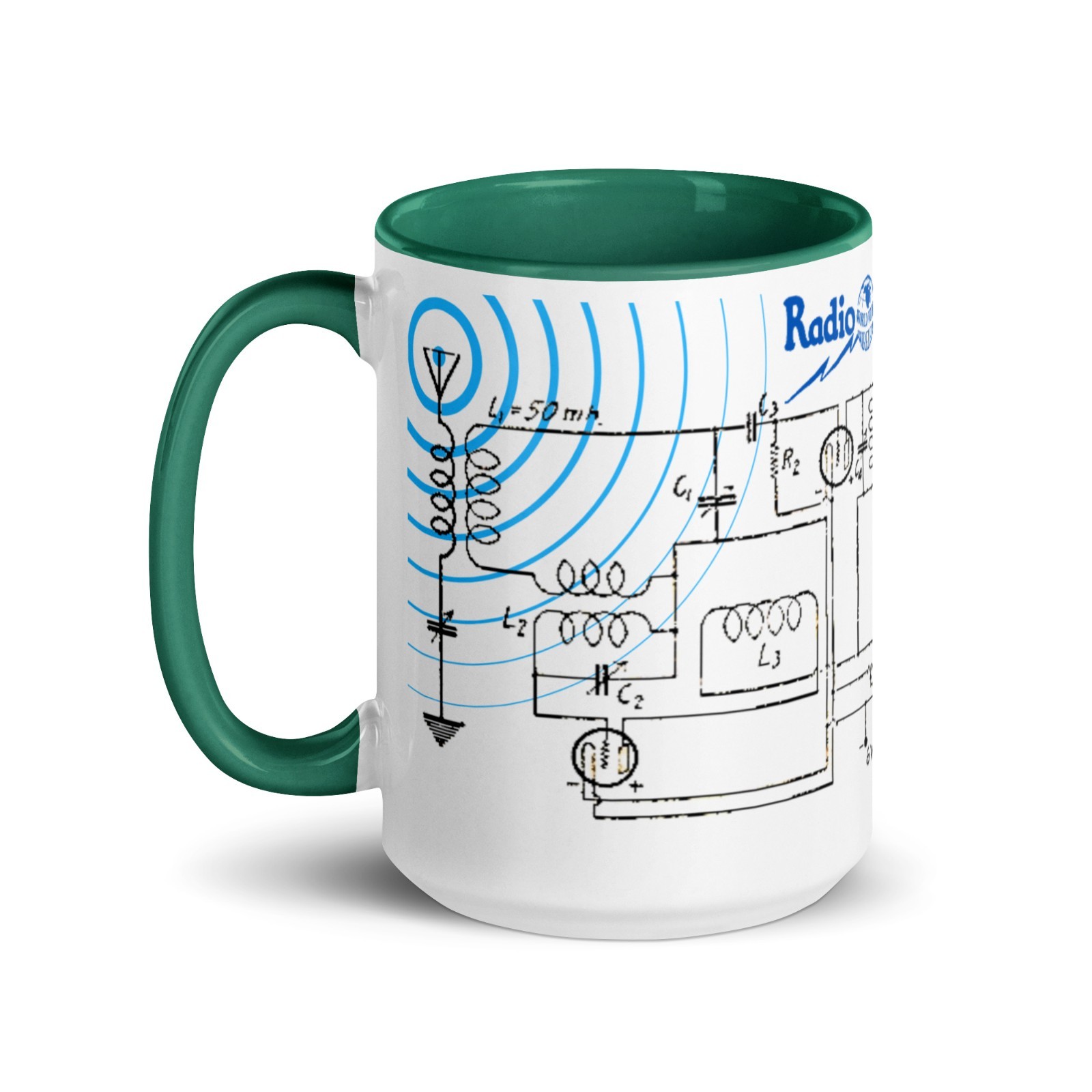 Armstrong Superheterodyne Radio Circuit - Mug 15oz – RCA Tribute Edition