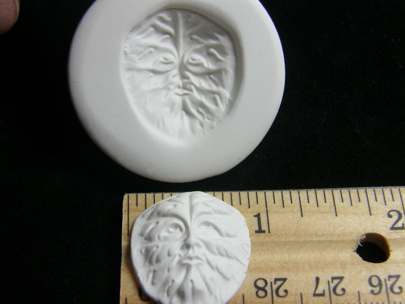 Small Green Man Face Polymer Clay Mold MD1555