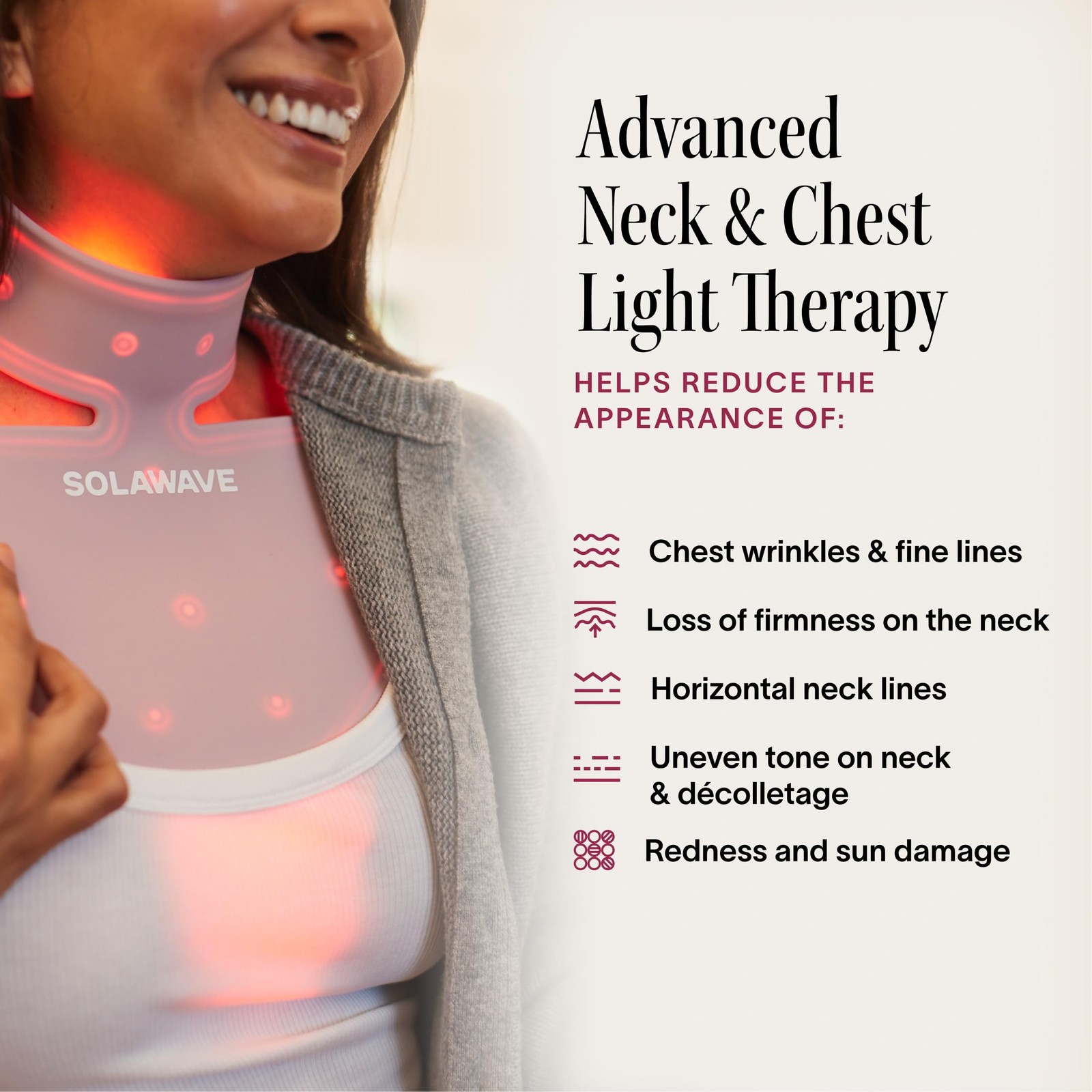 Solawave Neck and Chest Rejuvenating Mask NEW IN SEALED BOX