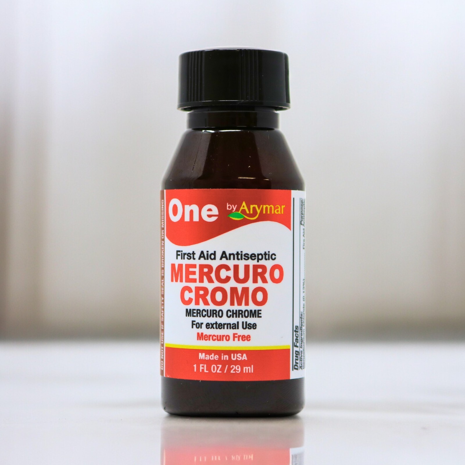 Arymar Mercuro Chrome 1 FL OZ - Mercury-Free Antiseptic for Minor Wounds, 3-Pack