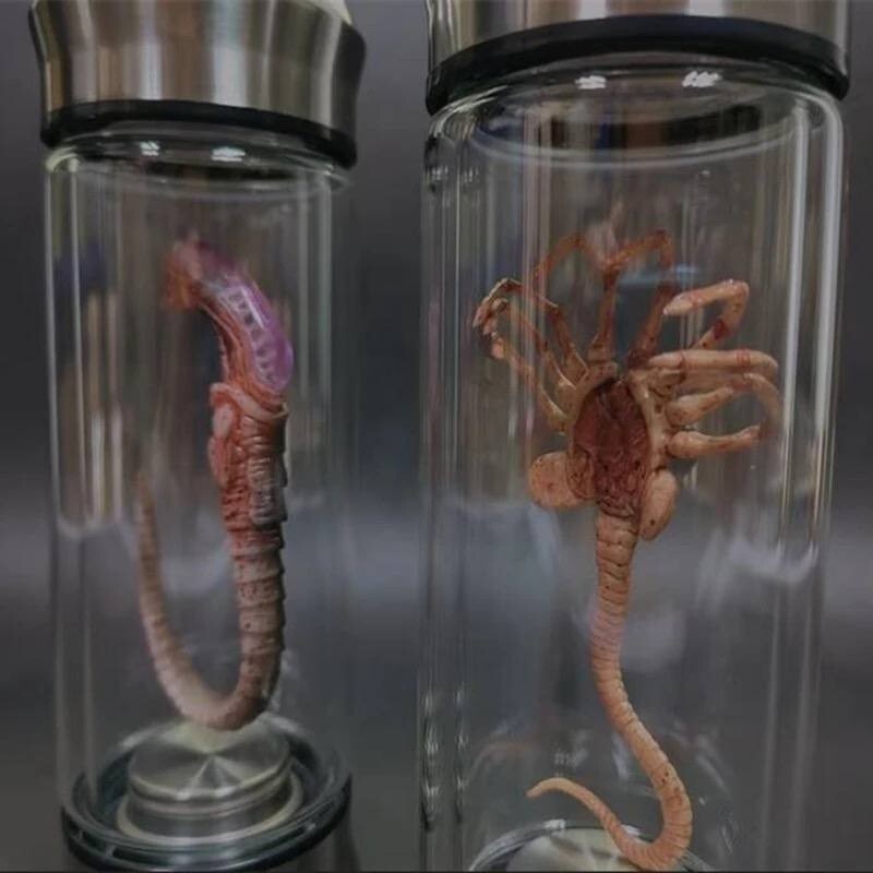 USA Alien Jar Xenomorph Specimen Facehugger Embryo Glass Jar Movie Prop Replica