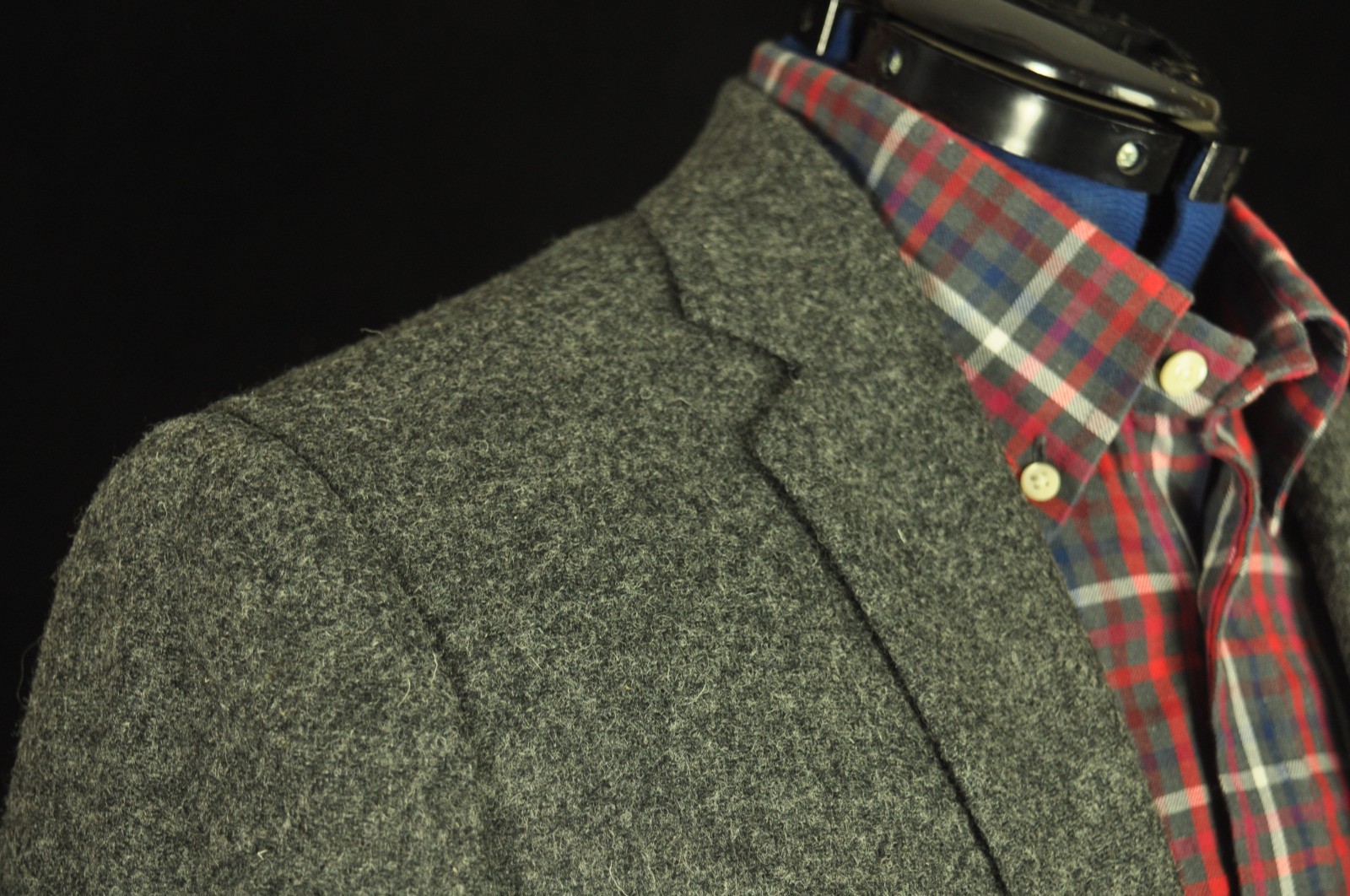 J. Crew Ludlow Moon British Wool Tweed Charcoal Gray Sport Coat 40 Long