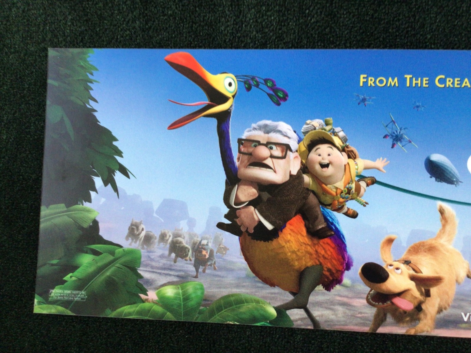 WALT DISNEY WORLD PIXAR UP BUS TRAM SIGN PROP DISPLAY