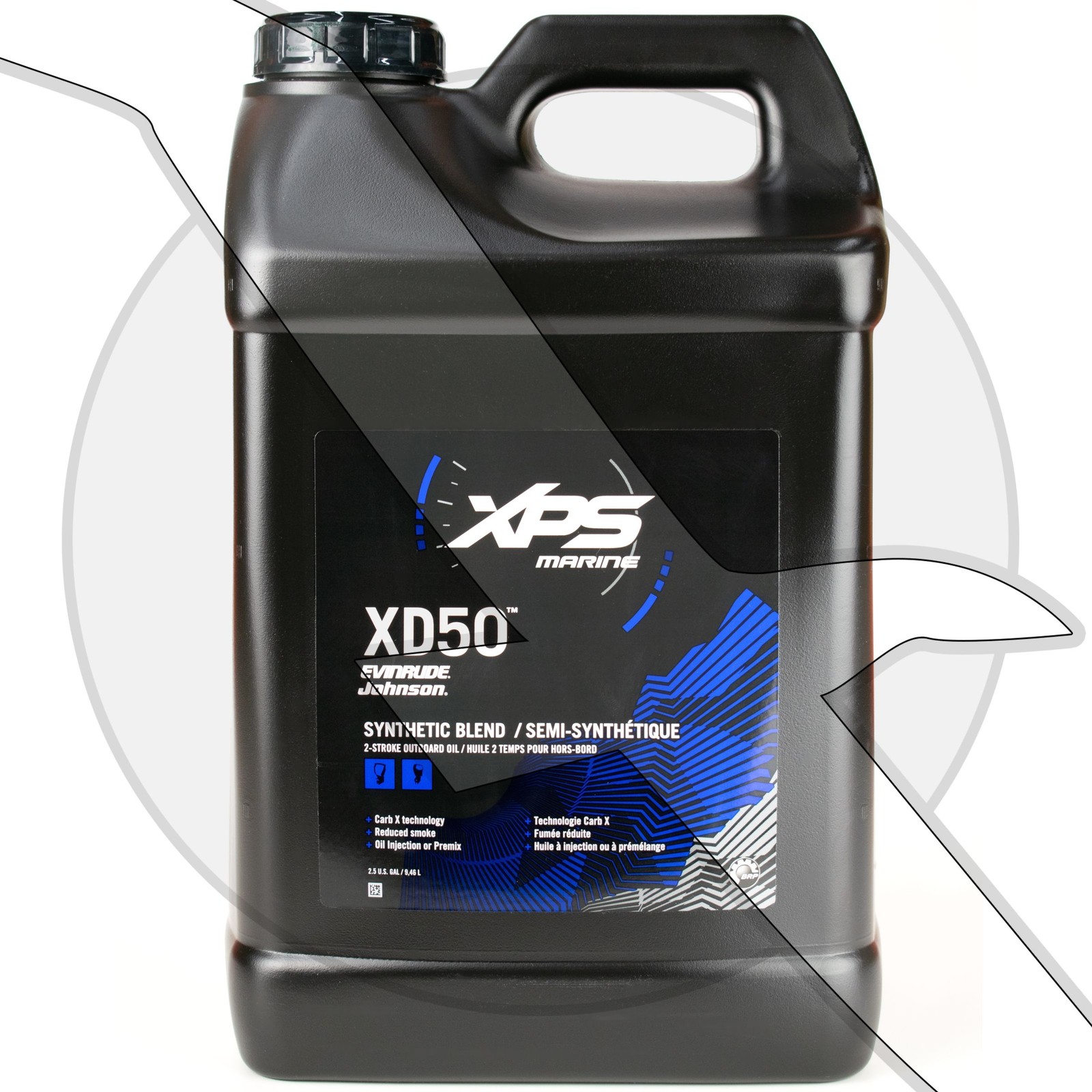 XPS Marine Johnson Evinrude XD50 2 Stroke TCW3 Outboard Motor Oil 2.5 Gallon