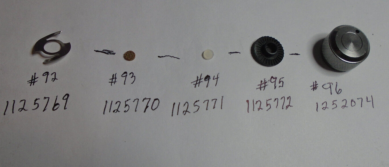 ABU GARCIA (NEW) PARTS, brake knob, click - spring &washers   pick part you need