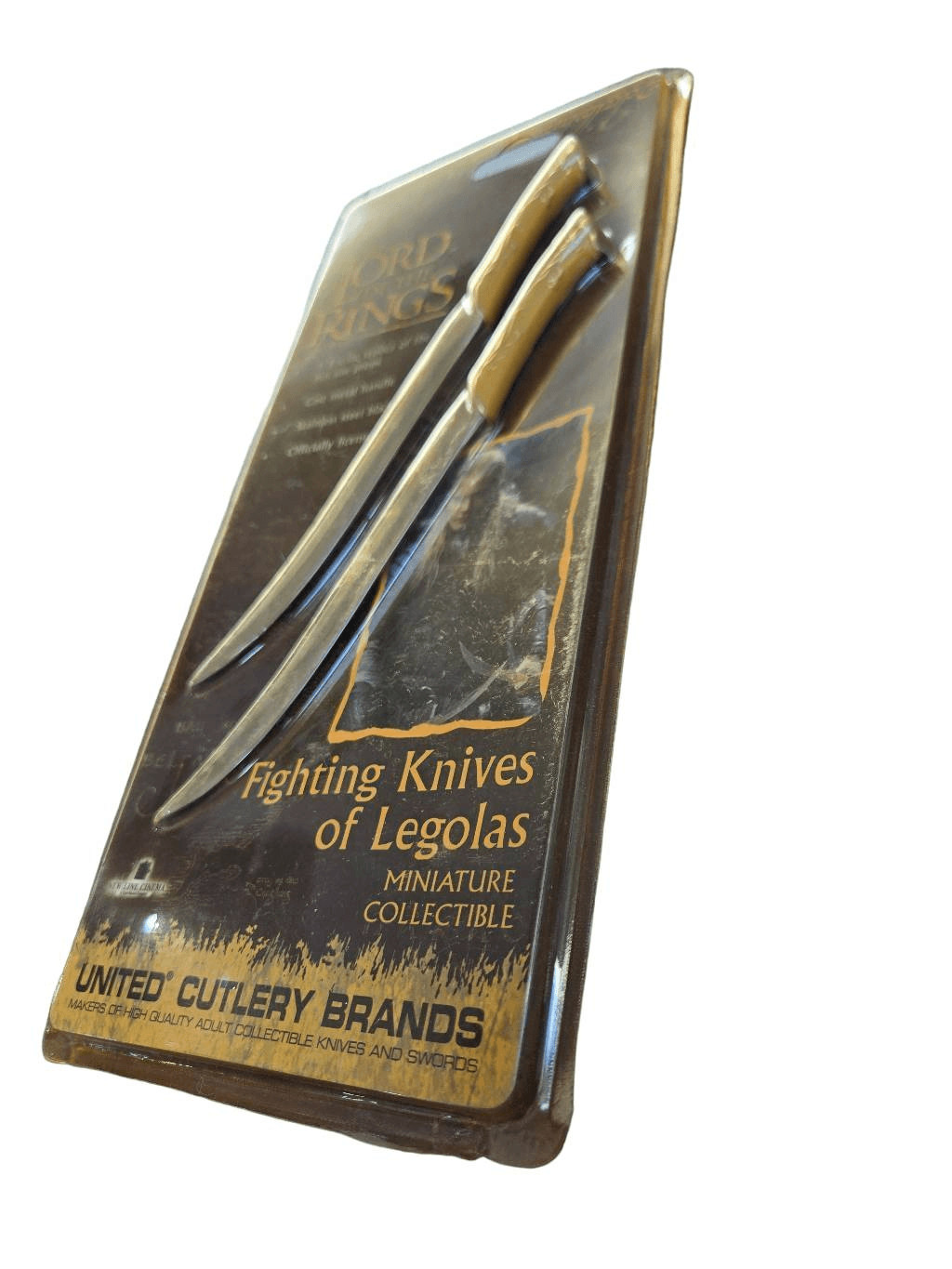 Vintage Lord of the Rings Minature Fighting Knives of Legolas 1/3 Scale United C