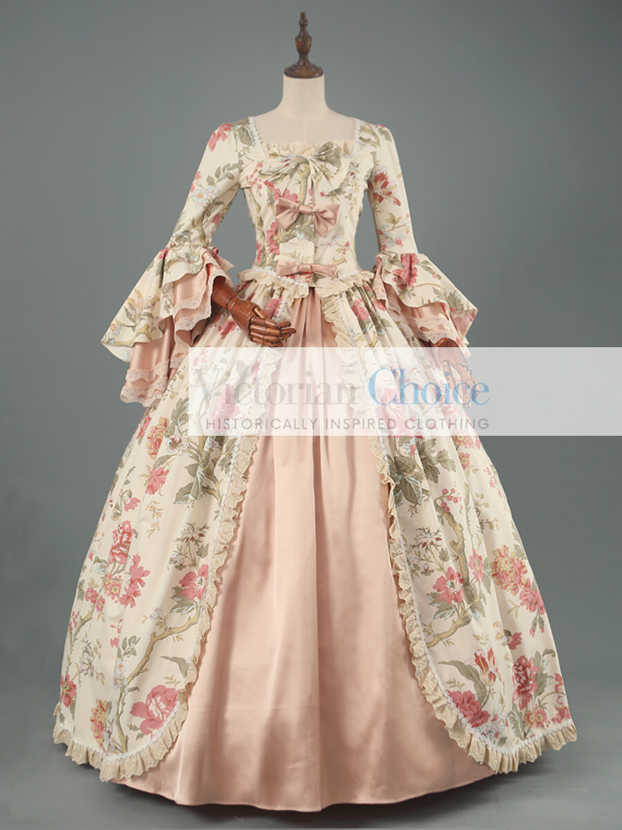 Colonial 18th Century Queen Marie Antoinette Gown Princess Dress Theater 146