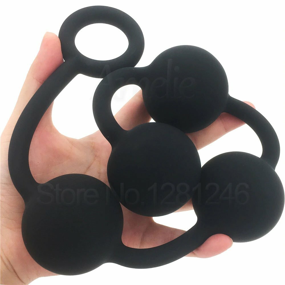 Cannonballs Giant Huge Extra Large XL Silicone Anal Ball Beads Butt Plug