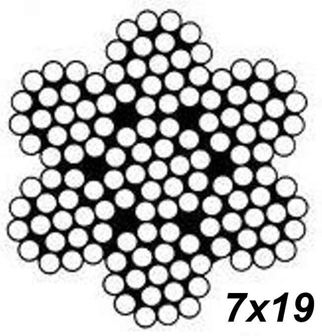 Steel Aircraft Cable Wire Rope Hot Dipped Steel Galvanized Cable w/ Cable Clamps