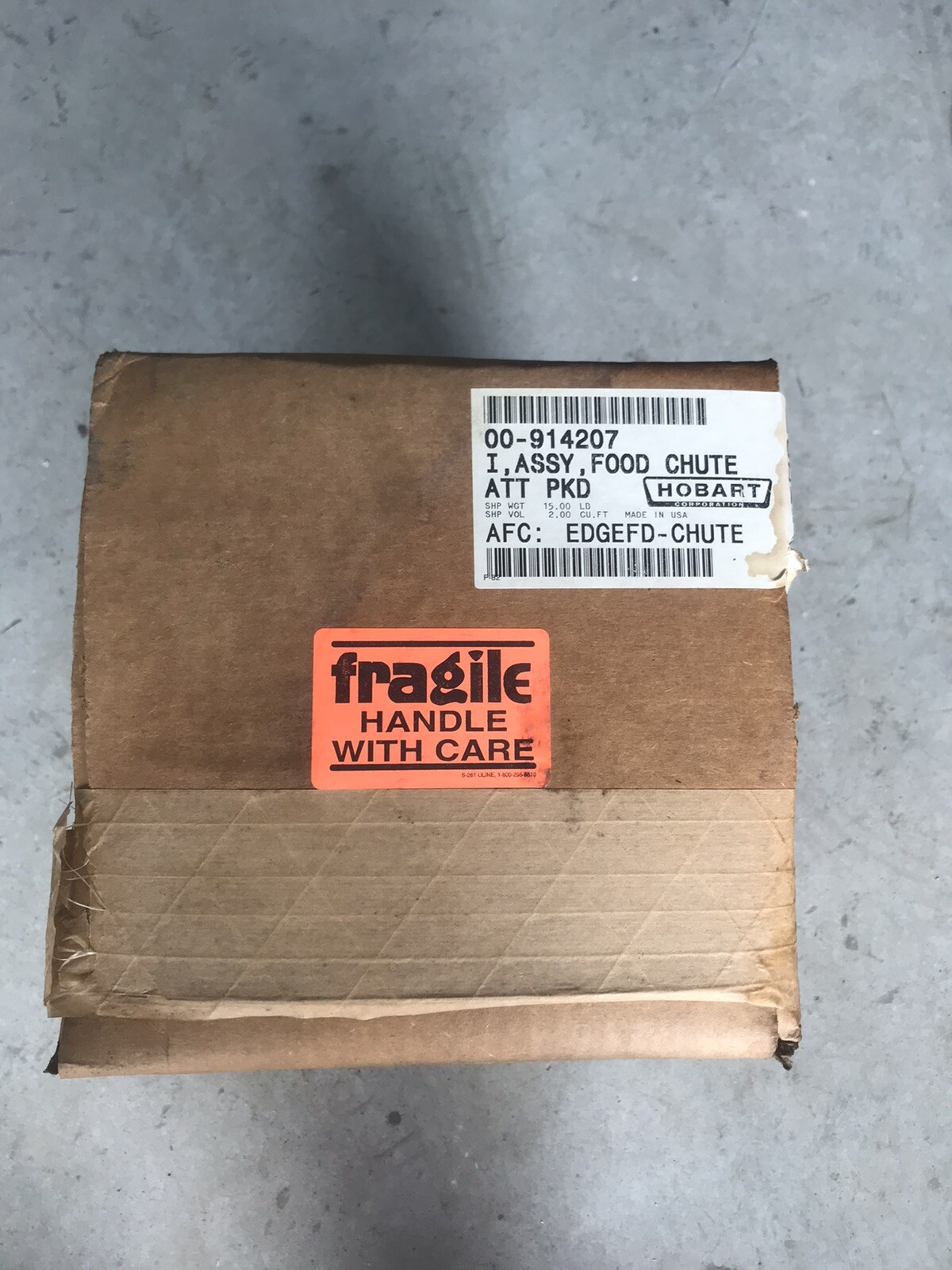 Hobart 00-914207 EDGE series slicers Chute Assembly Free Ship Genuine OEM