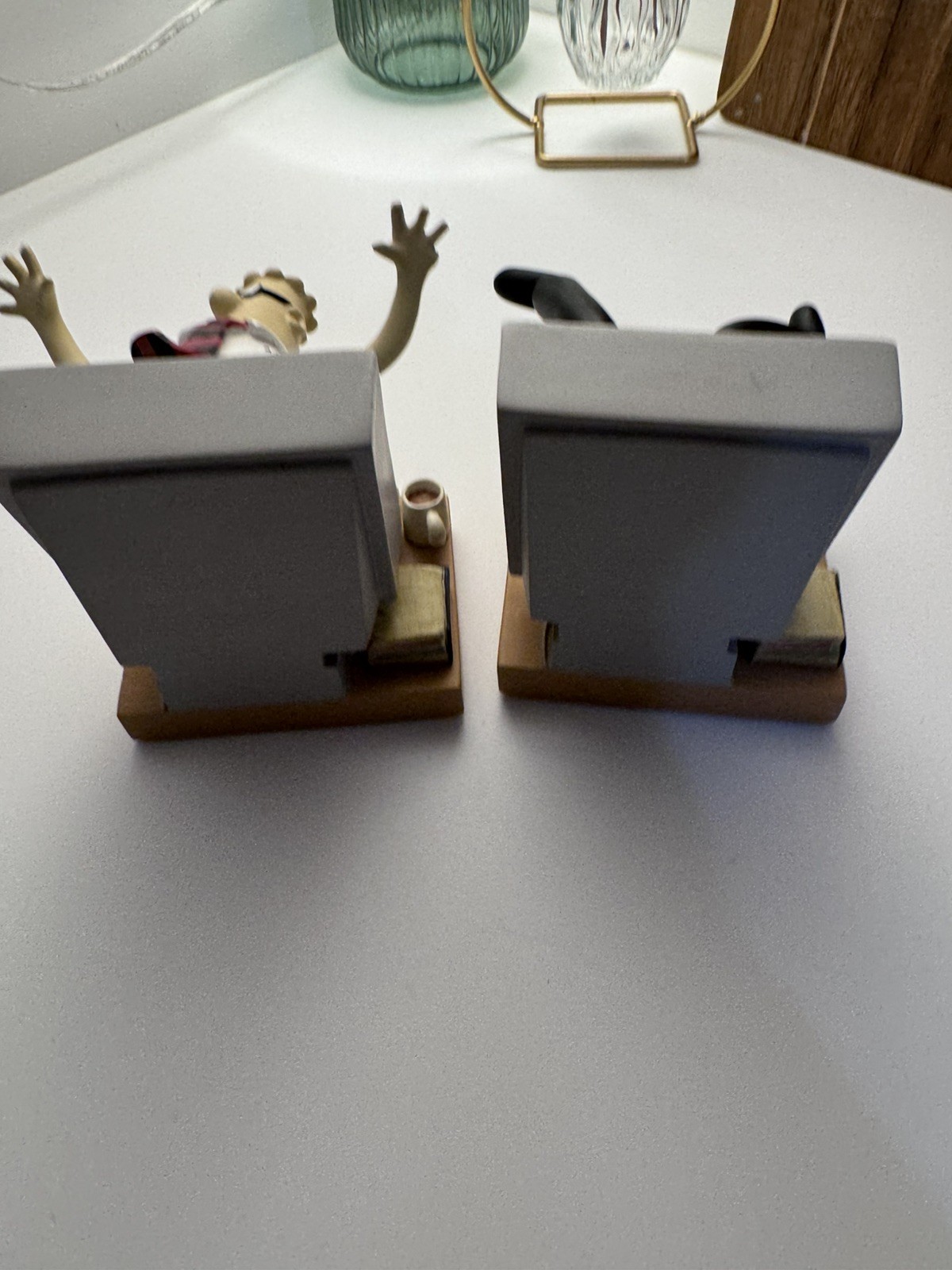 Spinning Dilbert Book Ends Office Computer User Unfriendly Scott Adams 1957-2026