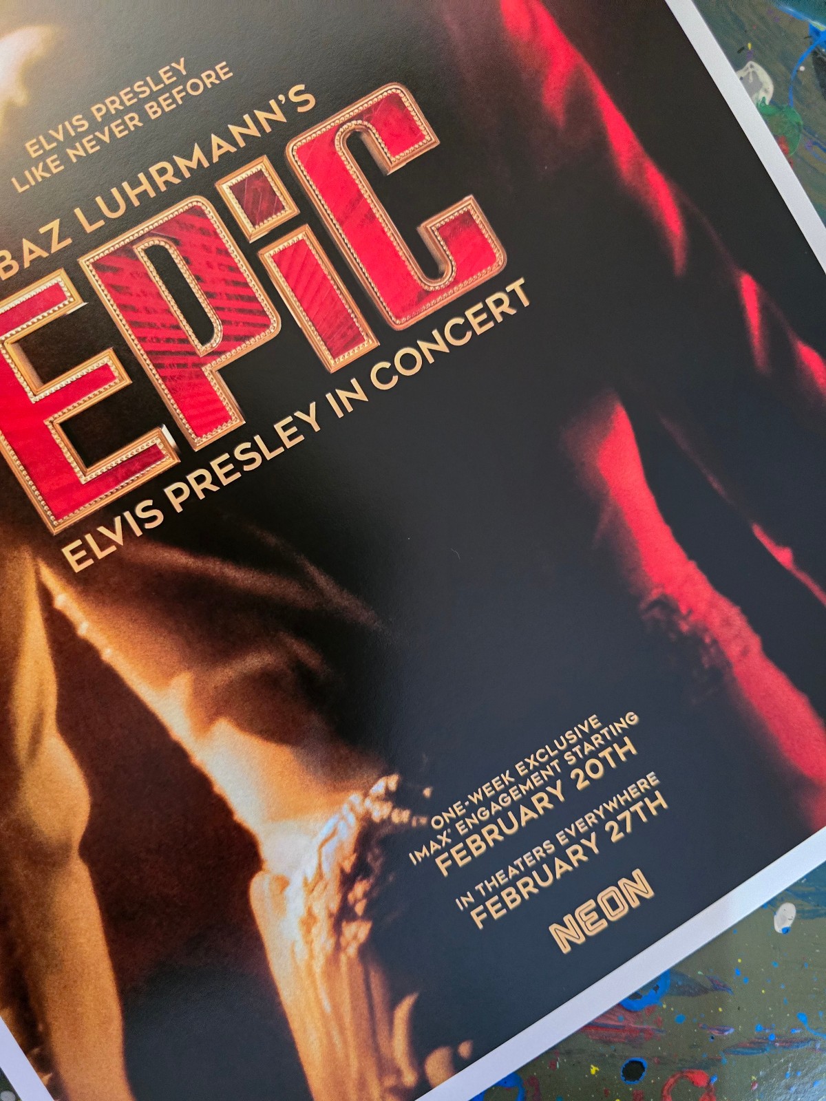 Epic Elvis Presley in Concert 11" X 17" Collector's Poster