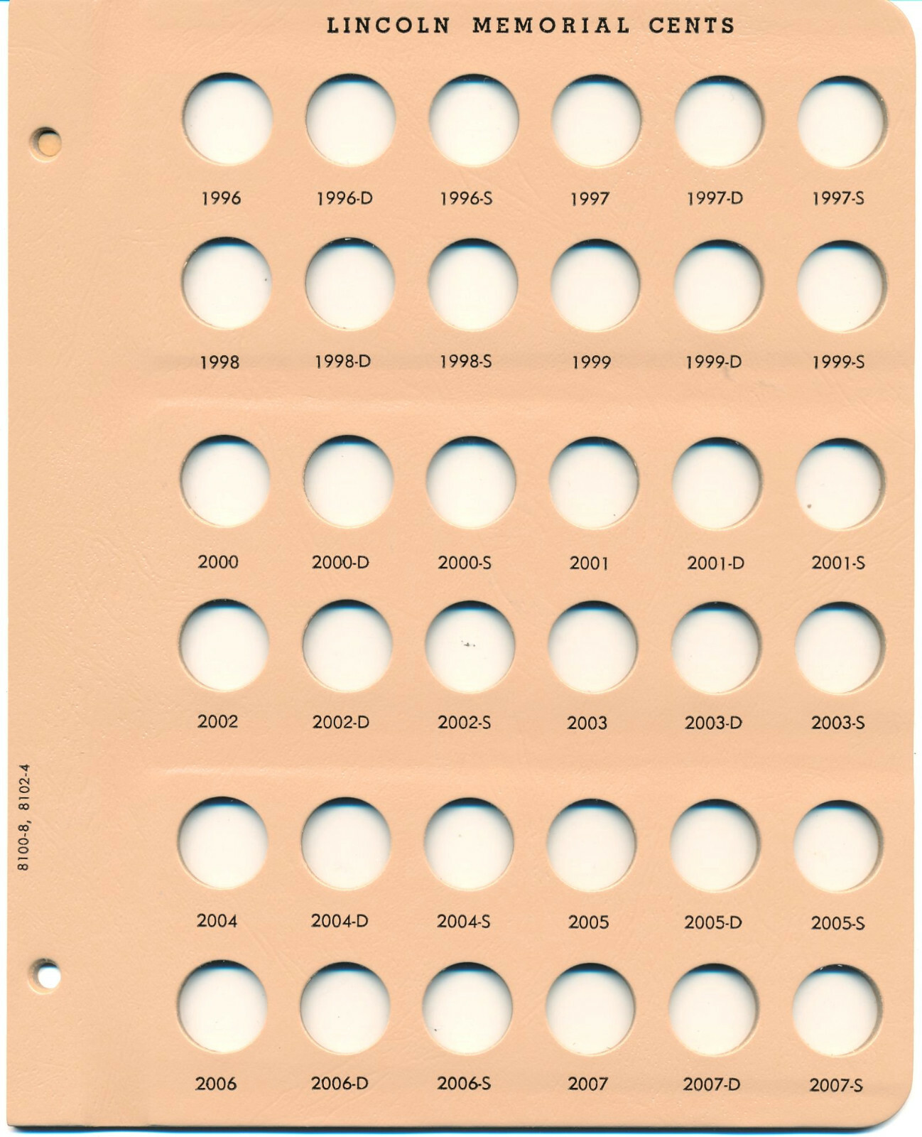 Dansco Album 8100 Lincoln Cent 1909-2009 including Proofs-Only Book Penny