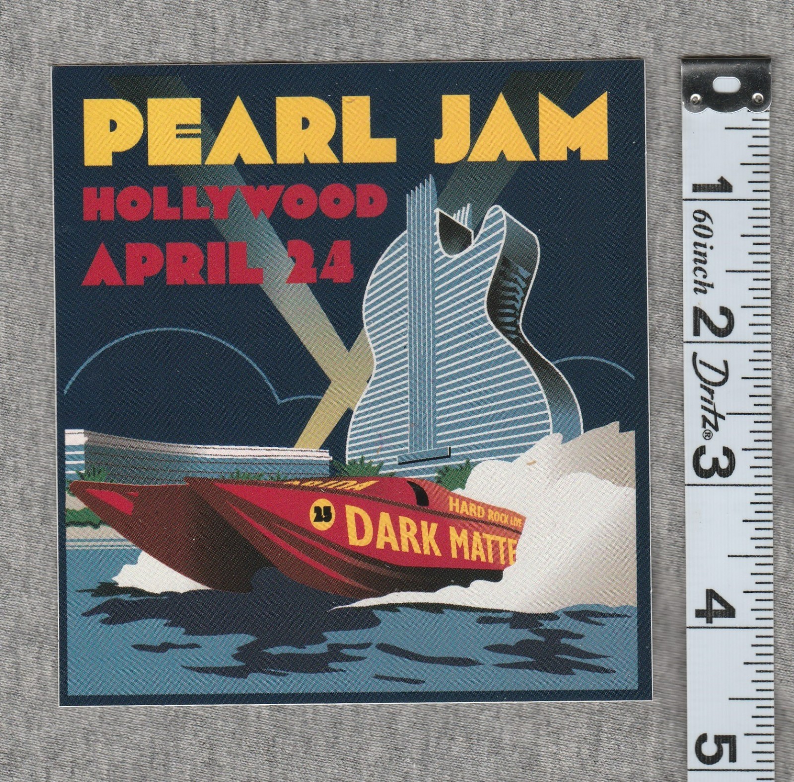 Pearl Jam Sticker Hard Rock Hollywood Florida April 24 2025 Seminole Native