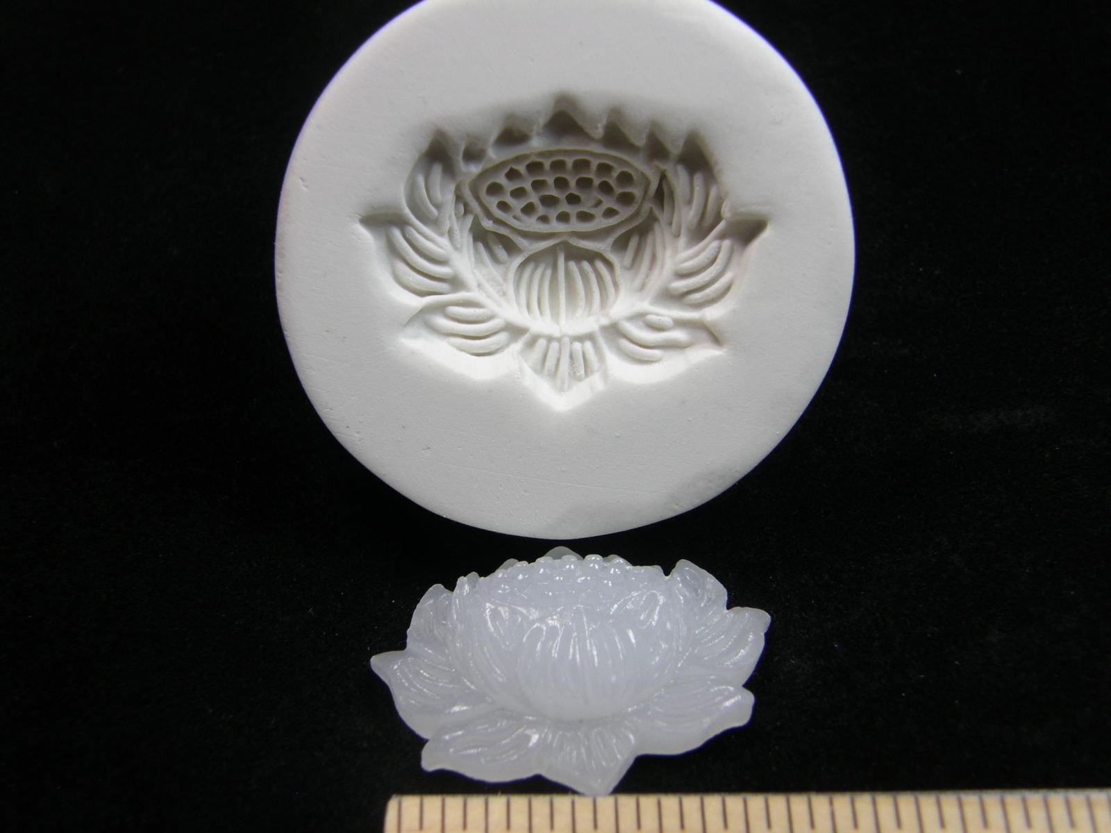 Lotus Flower Polymer Clay Mold (#MD1553)