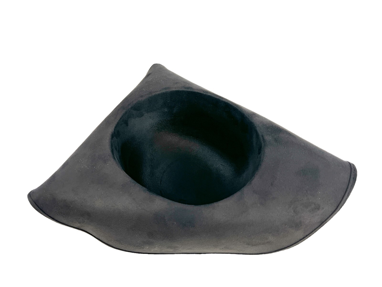 BLACK PREMIUM ADULT BLACK PIRATE TRICORNE TRI-CORNER TRICORN COSTUME HAT