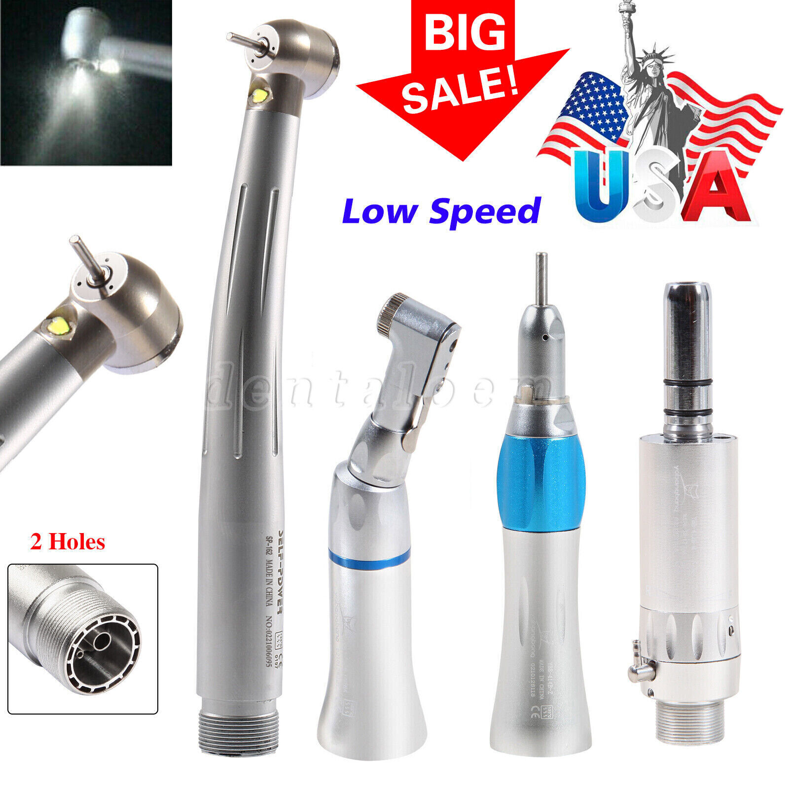 turbina LED pieza de mano alta baja velocidad 4/2HOLE High Low dental estilo NSK