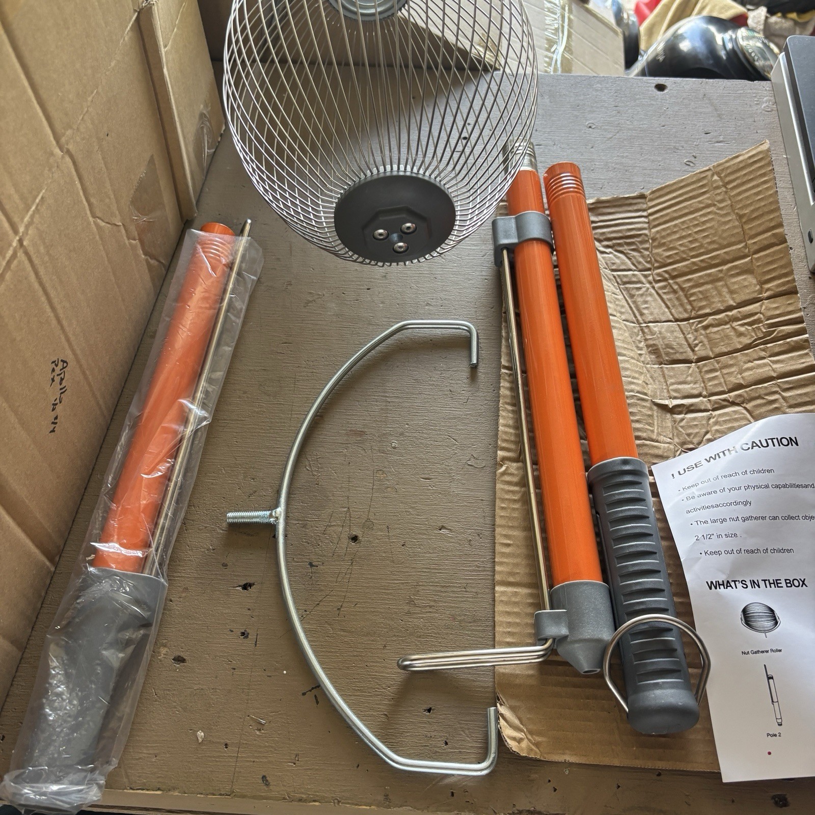 Nut Gatherer Pecan Acorn Golf Ball Harvester Garden Roller Picker