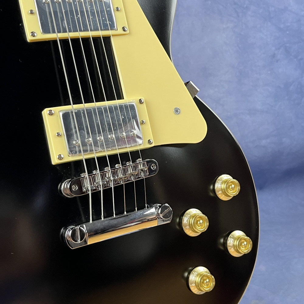 Matte Black Standard Electric Guitar ABR bridge chrome hardware free shipping