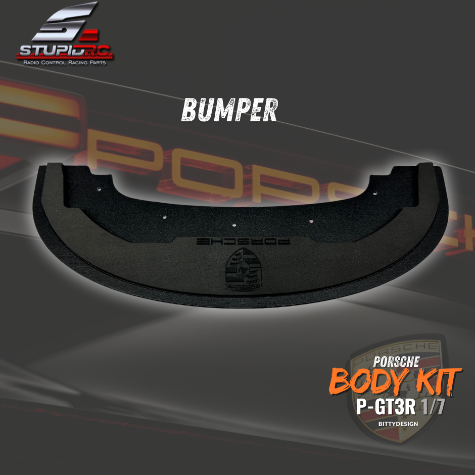 Bittydesign P-GT3R Porsche compatible Body Kit Black StupidRC