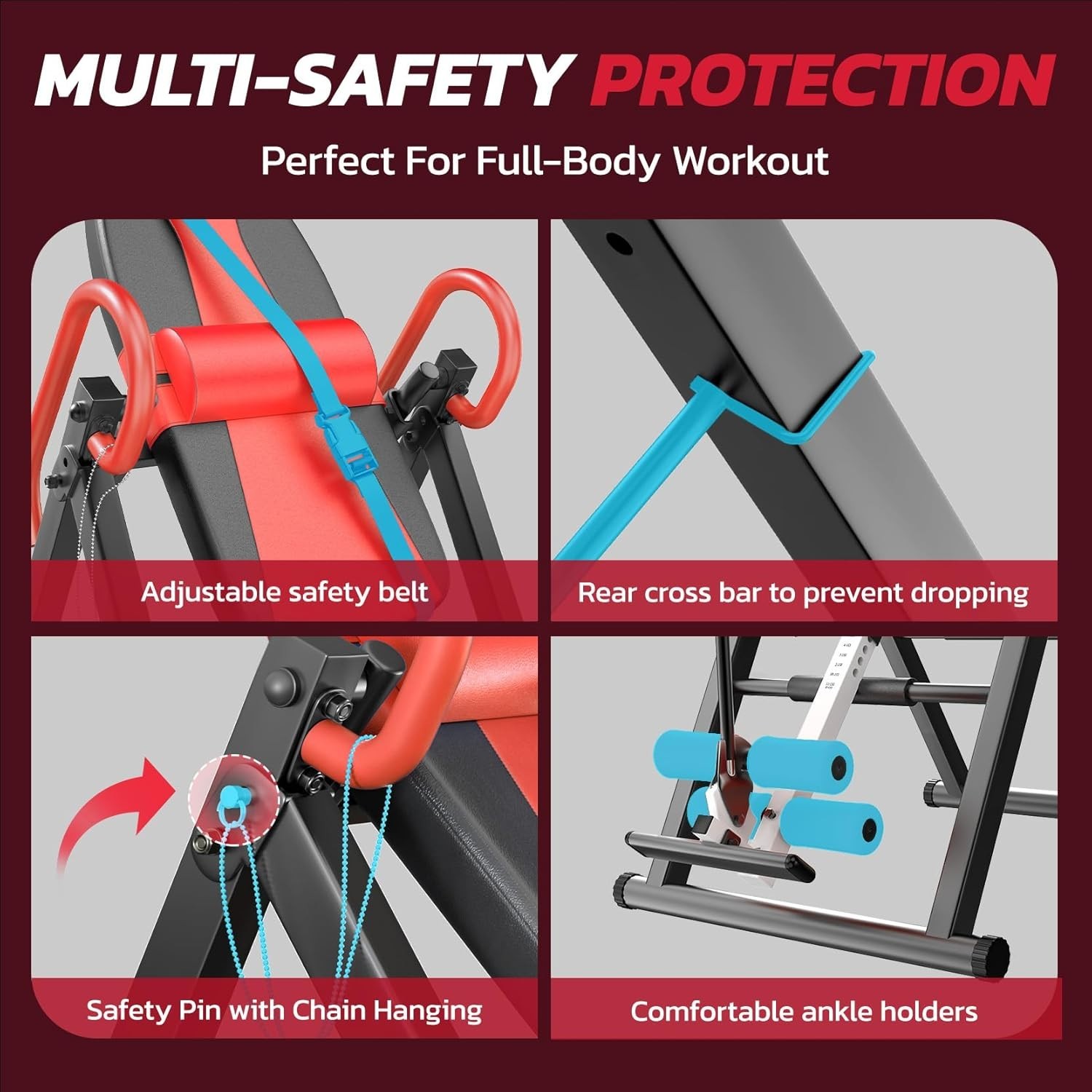 Updated Gravity Inversion Table with True Balance Structure for Back Pain Relief