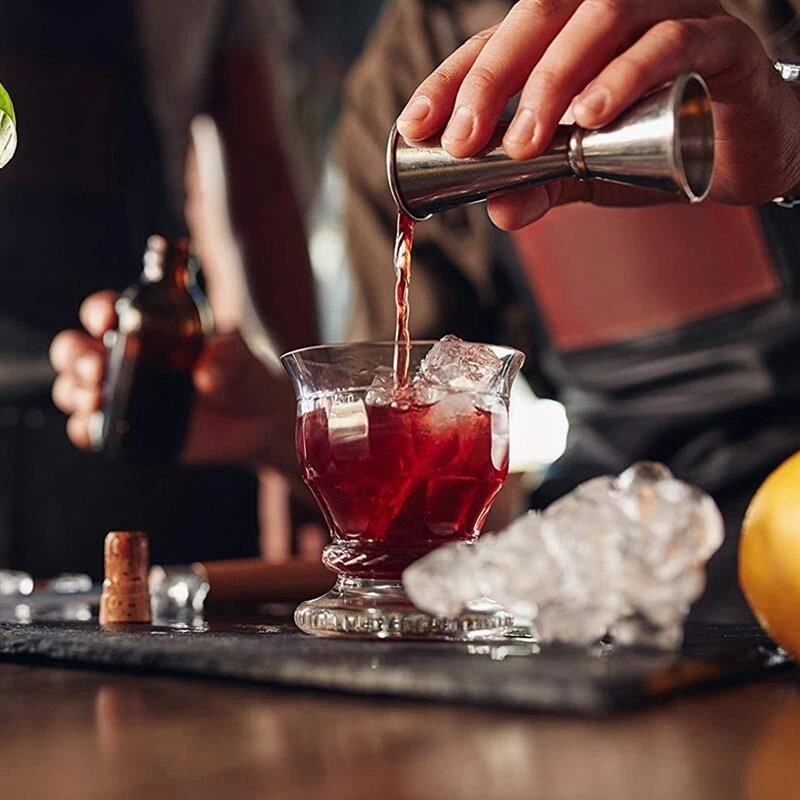 Stainless Measuring JIGGER 1 oz. X 2 oz. Japanese Style Cocktail Bar Shot