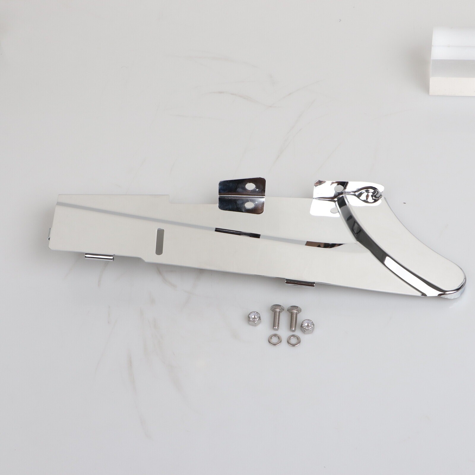 Chrome Lower Belt Guard Cover Fit For Harley Dyna Wide Super Glide EFI FXDI FXDC