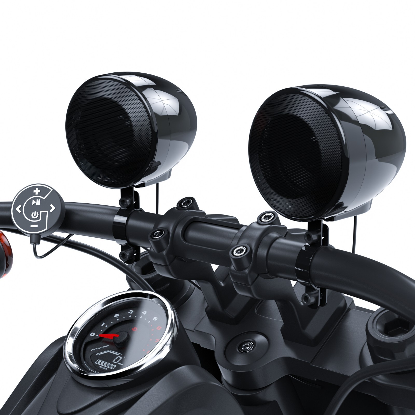 100W Amp Waterproof Bluetooth Motorcycle ATV Stereo Speakers System Audio Radio