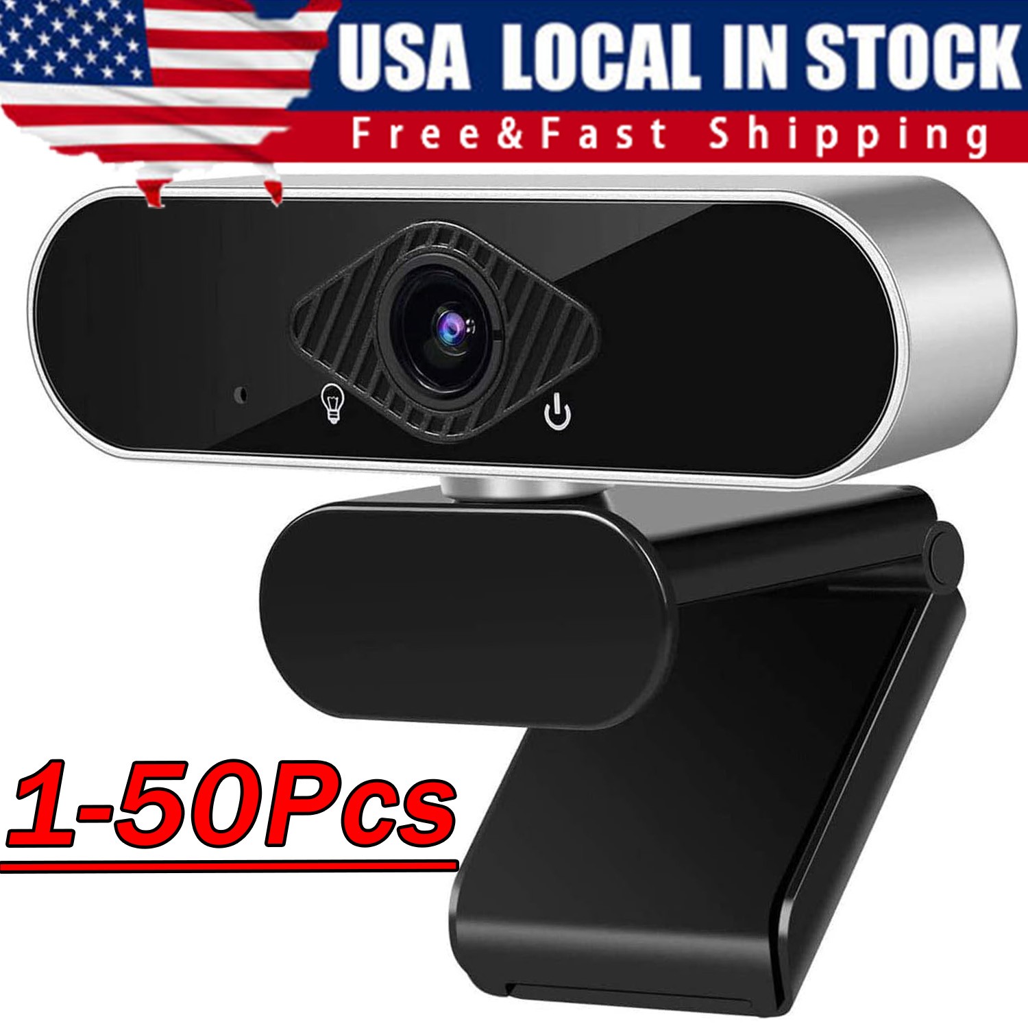 1080P Full HD USB Webcam for PC Desktop,Laptop Web Camera with Microphone Lot