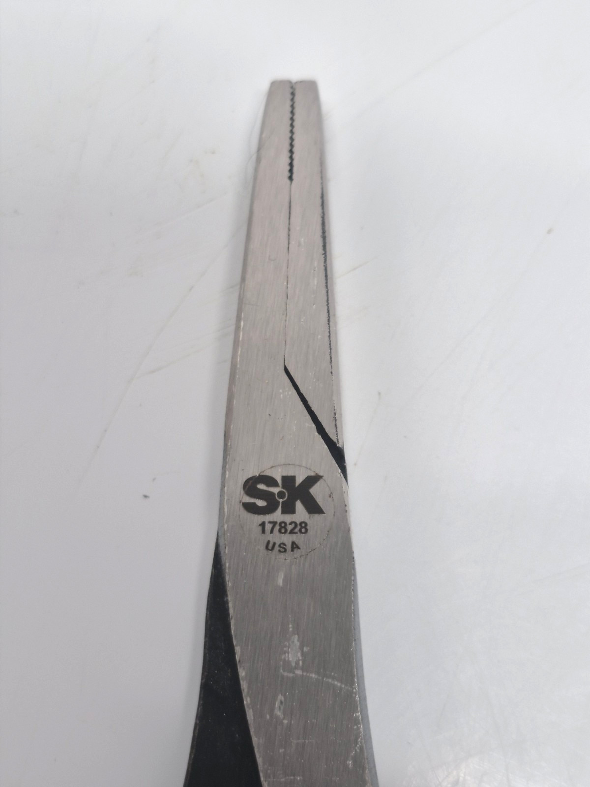 SK Tools Duckbill Pliers W/Serrated Jaw, 8" (17828) Made In USA