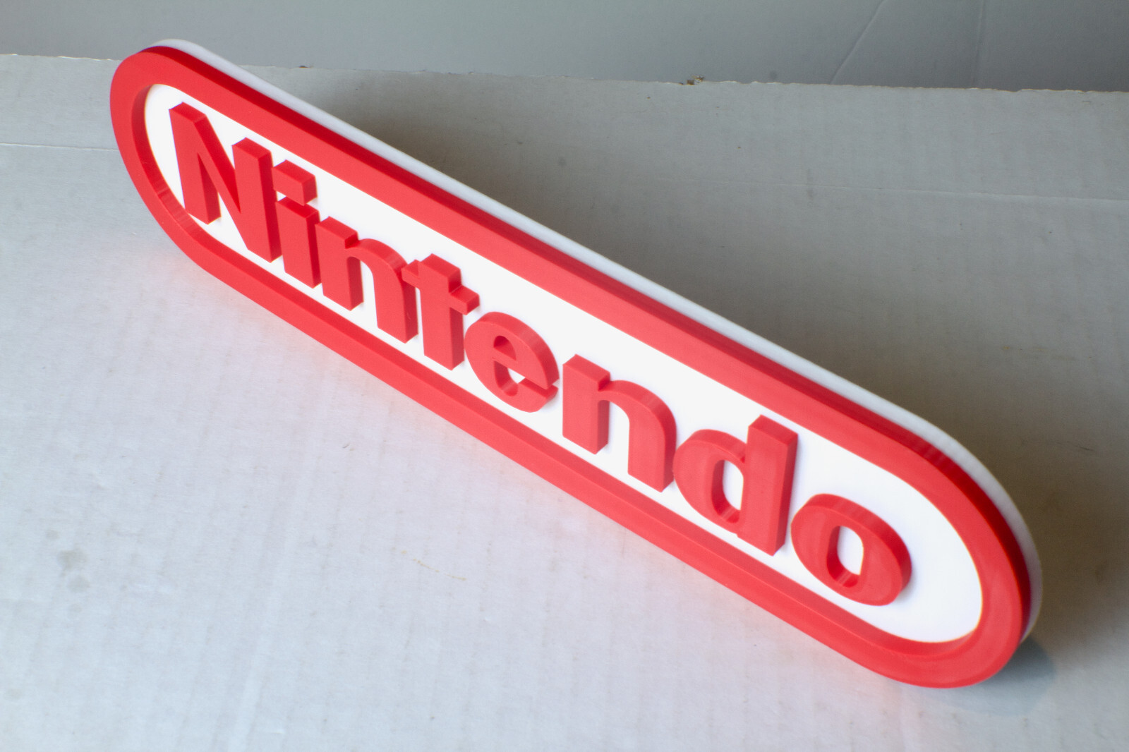 Large Nintendo Logo Video Game Wall Art Collectable Sign